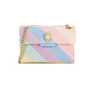 Kurt Geiger Pastel Diagonal Stripe Crossbody Bag